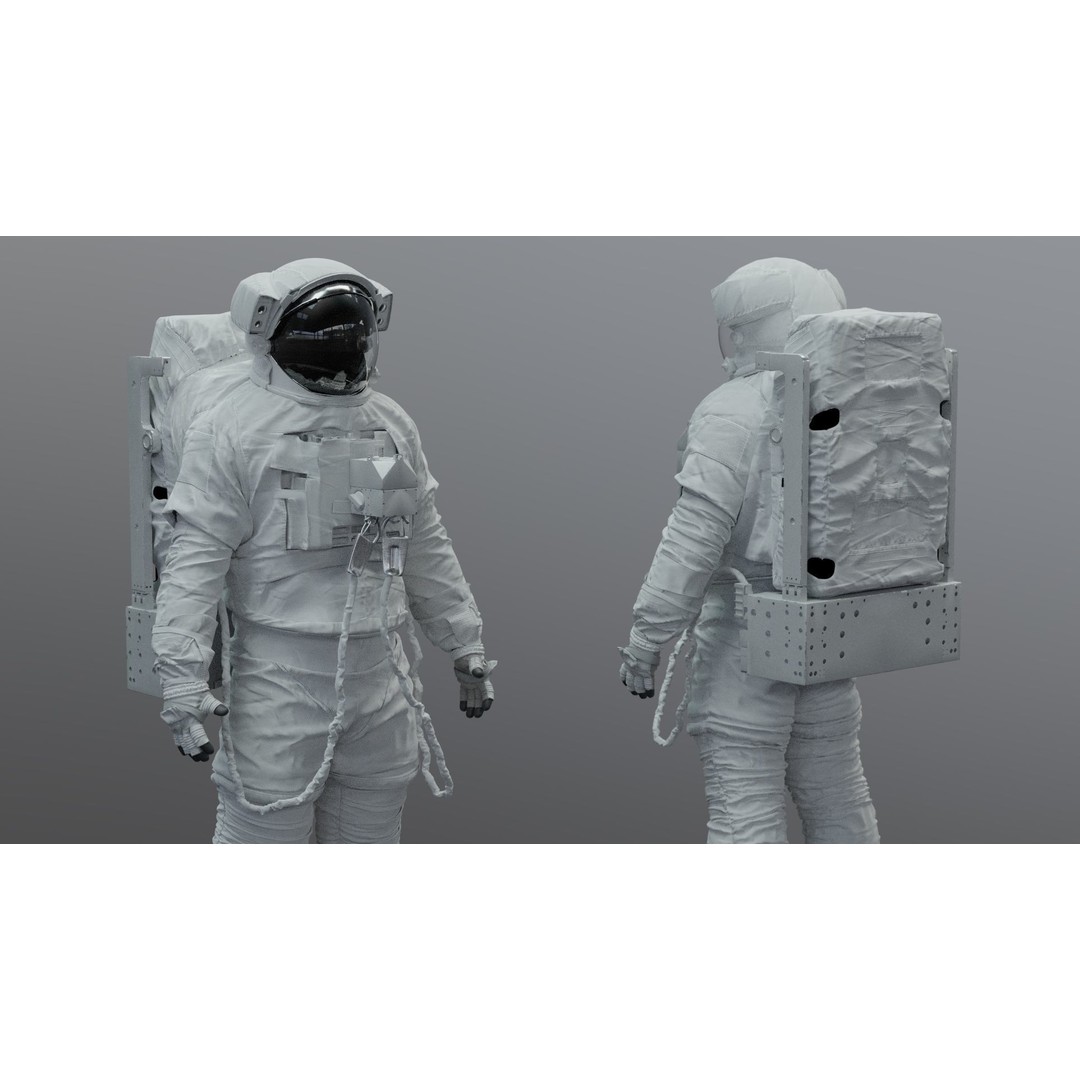 Spacesuit EMU 3D Model – High Poly Astronaut Suit with PBR Textures - View 39