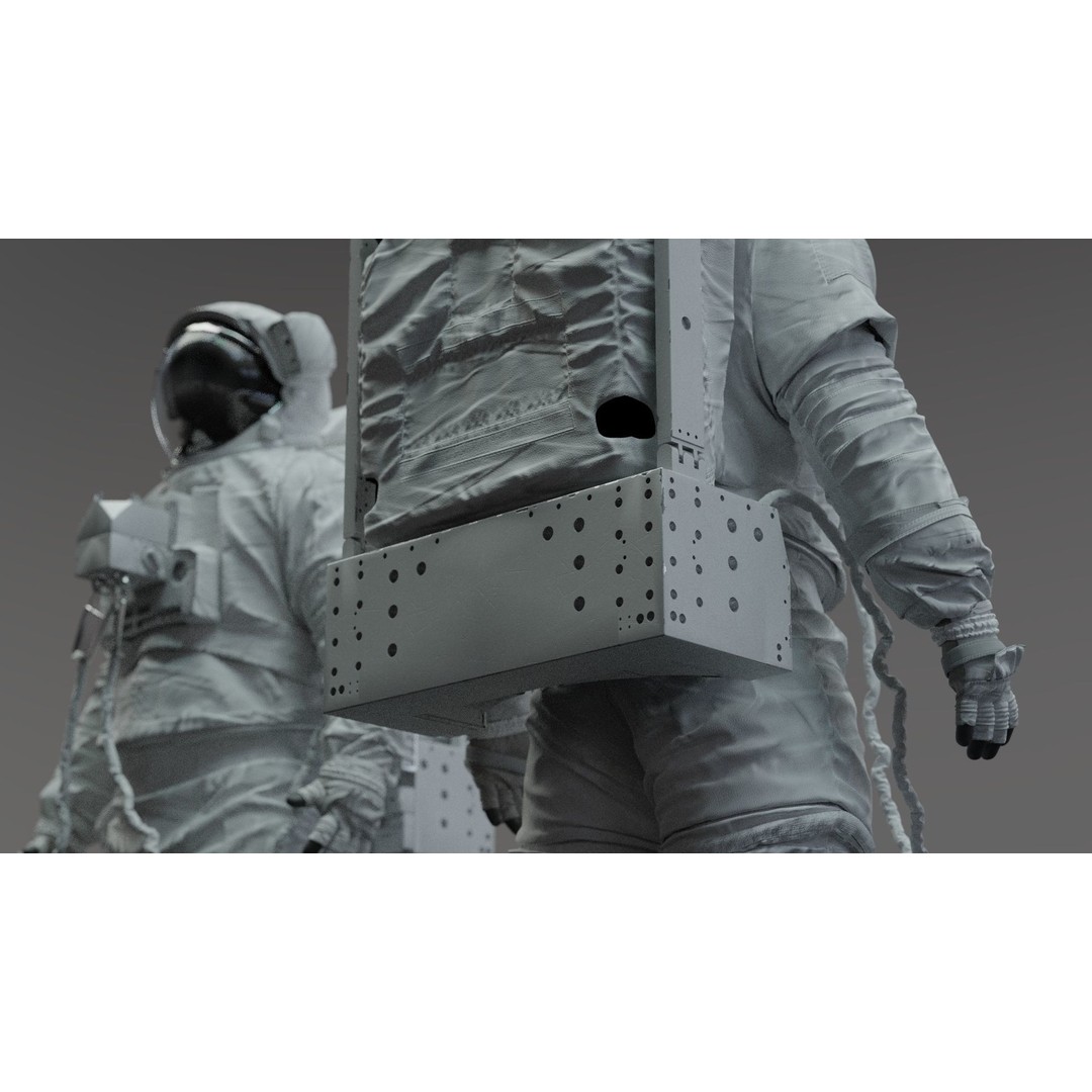 Spacesuit EMU 3D Model – High Poly Astronaut Suit with PBR Textures - View 40