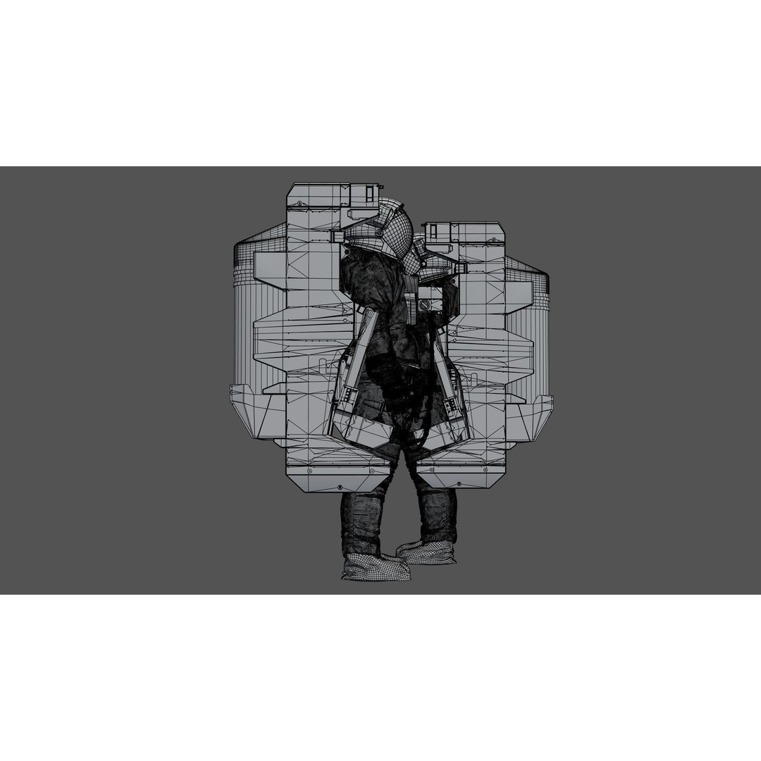Spacesuit EMU 3D Model – High Poly Astronaut Suit with PBR Textures - View 43