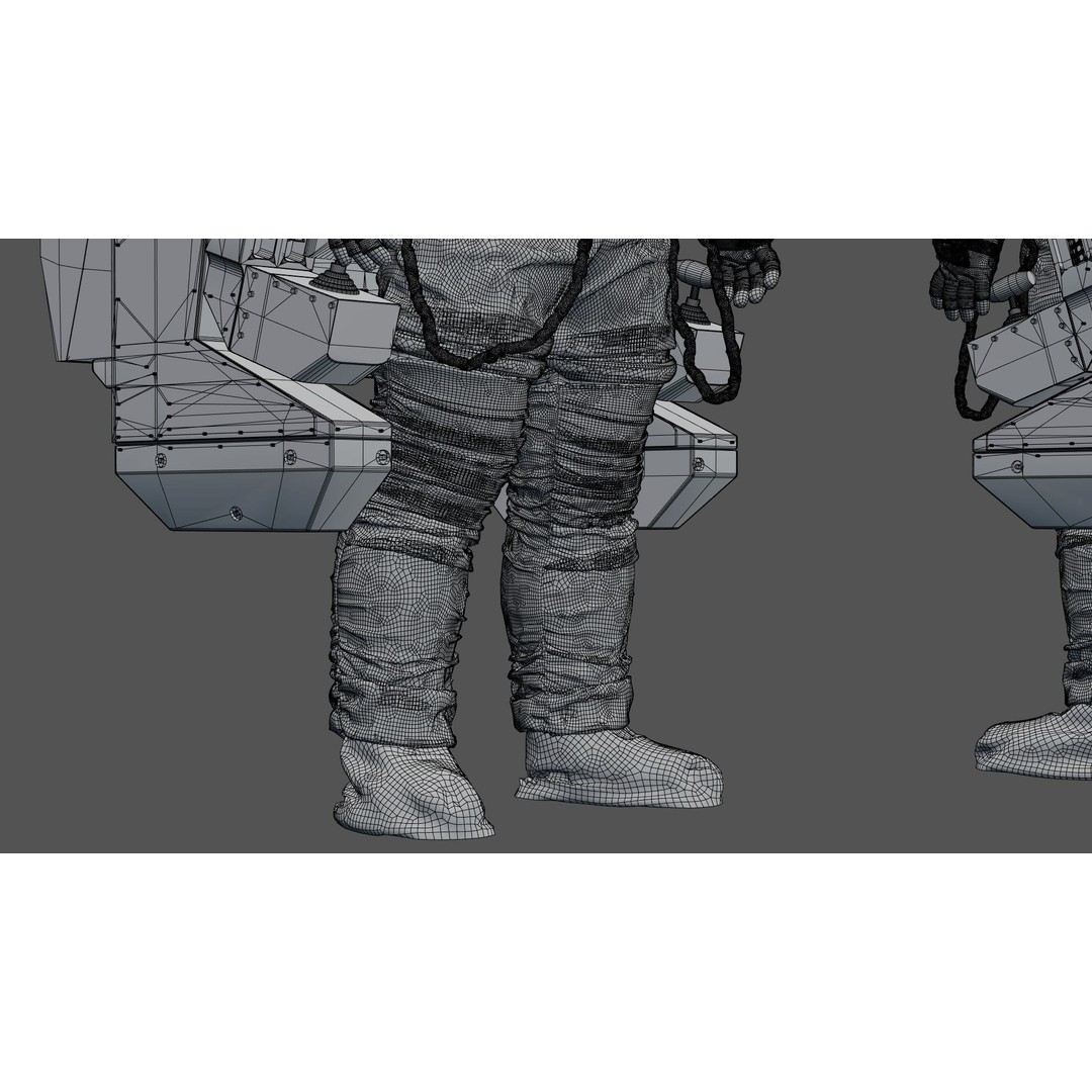 Spacesuit EMU 3D Model – High Poly Astronaut Suit with PBR Textures - View 49