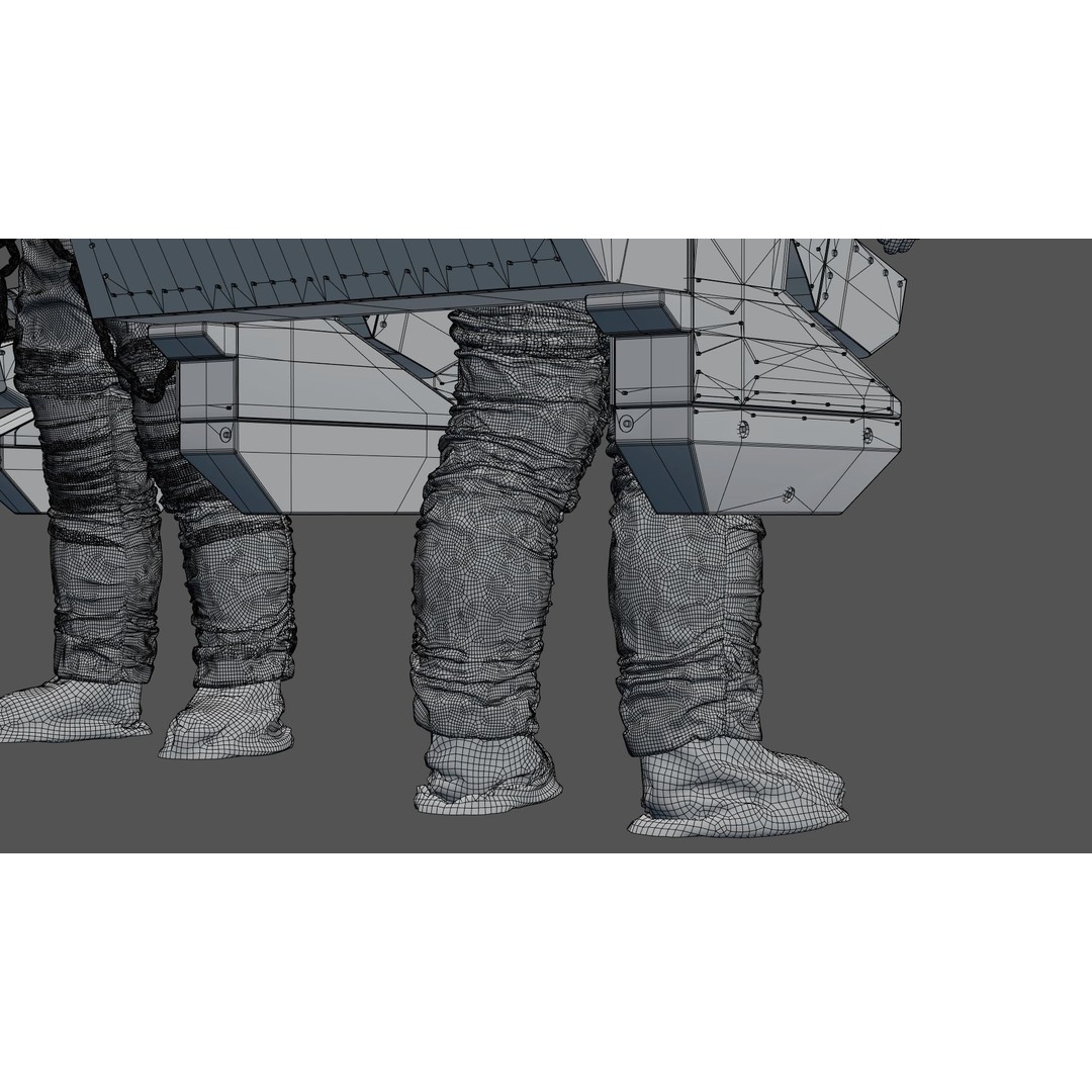 Spacesuit EMU 3D Model – High Poly Astronaut Suit with PBR Textures - View 50