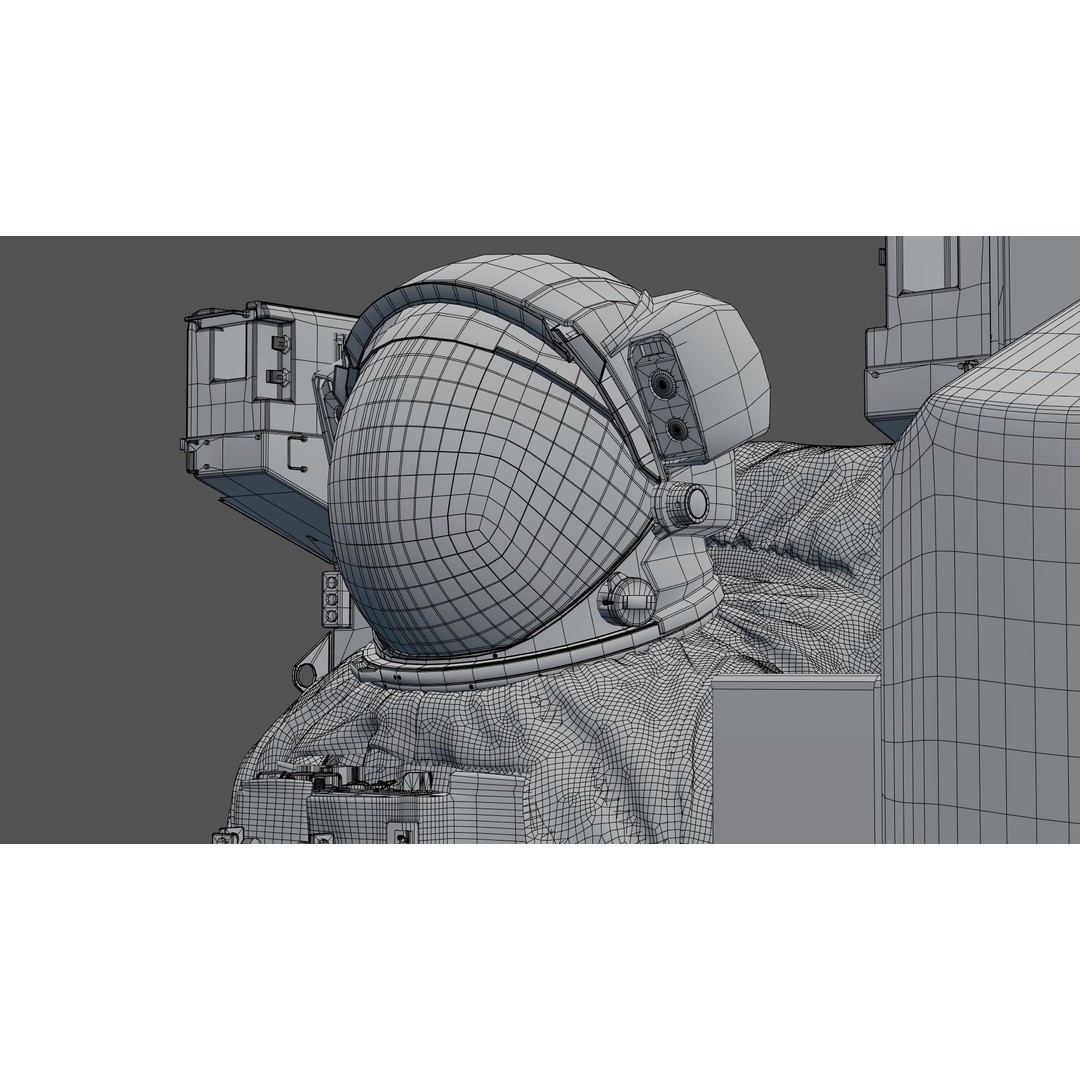 Spacesuit EMU 3D Model – High Poly Astronaut Suit with PBR Textures - View 52