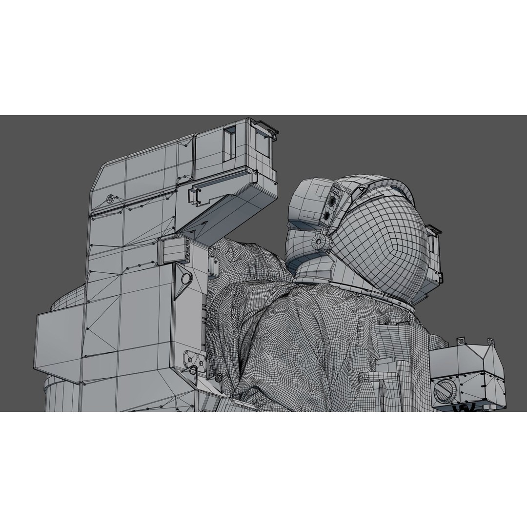 Spacesuit EMU 3D Model – High Poly Astronaut Suit with PBR Textures - View 53
