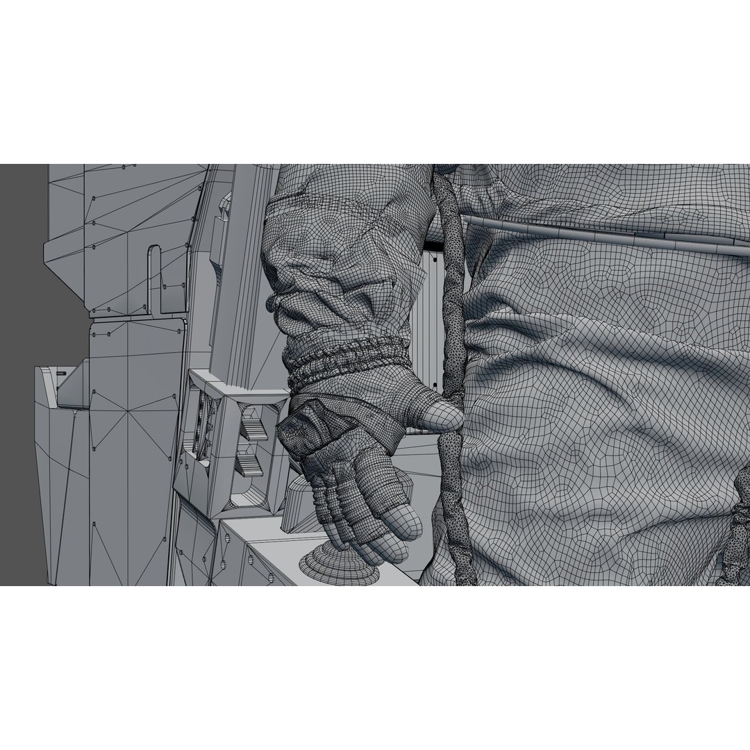 Spacesuit EMU 3D Model – High Poly Astronaut Suit with PBR Textures - View 54