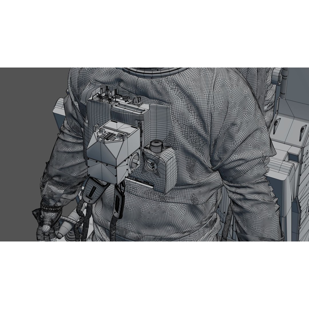 Spacesuit EMU 3D Model – High Poly Astronaut Suit with PBR Textures - View 56
