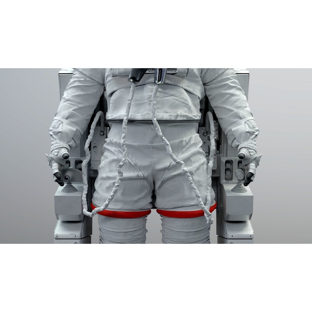 Spacesuit EMU 3D Model – High Poly Astronaut Suit with PBR Textures - View 8