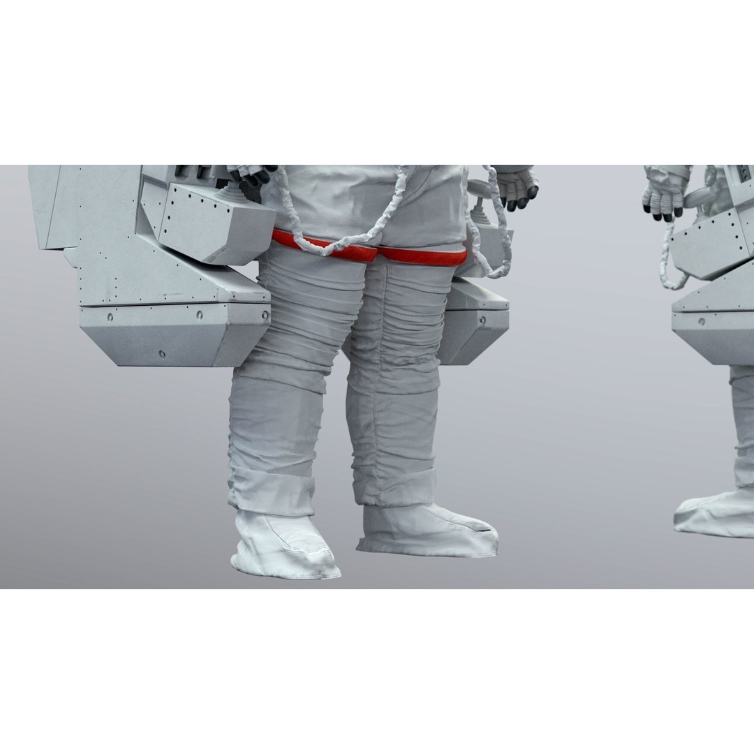 Spacesuit EMU 3D Model – High Poly Astronaut Suit with PBR Textures - View 9