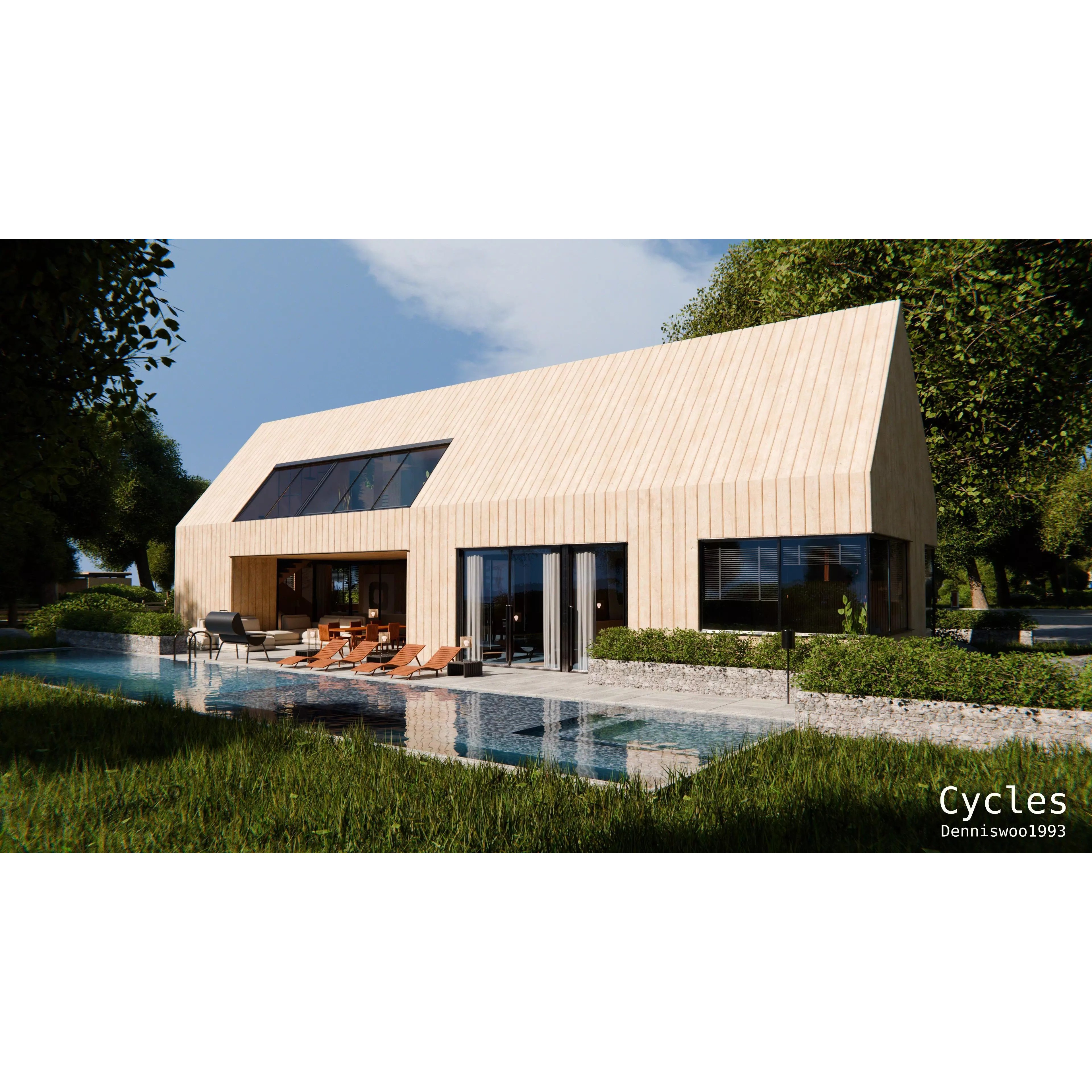 7 Modern Modular Houses - Game-Ready 3D Model - View 13