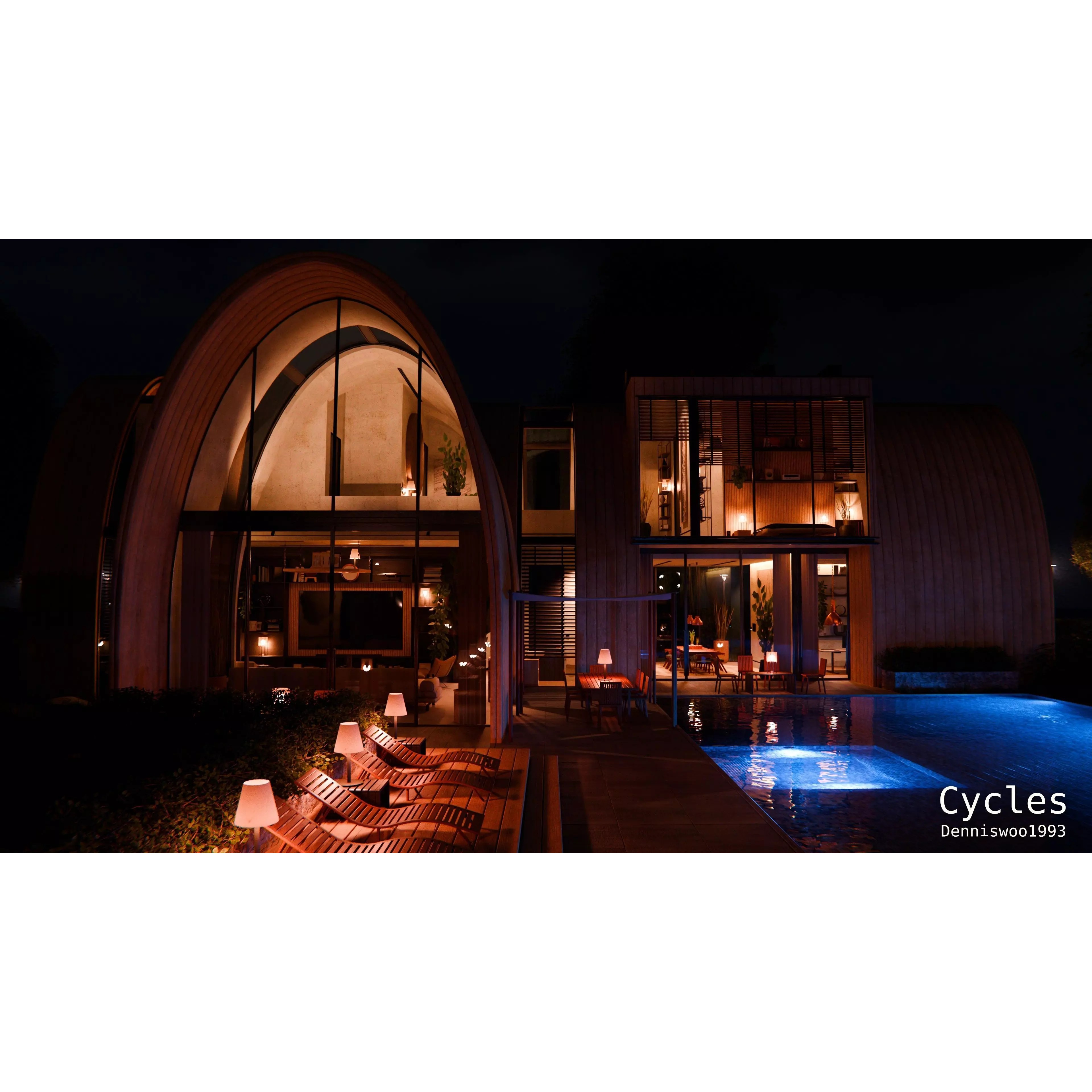 7 Modern Modular Houses - Game-Ready 3D Model - View 40