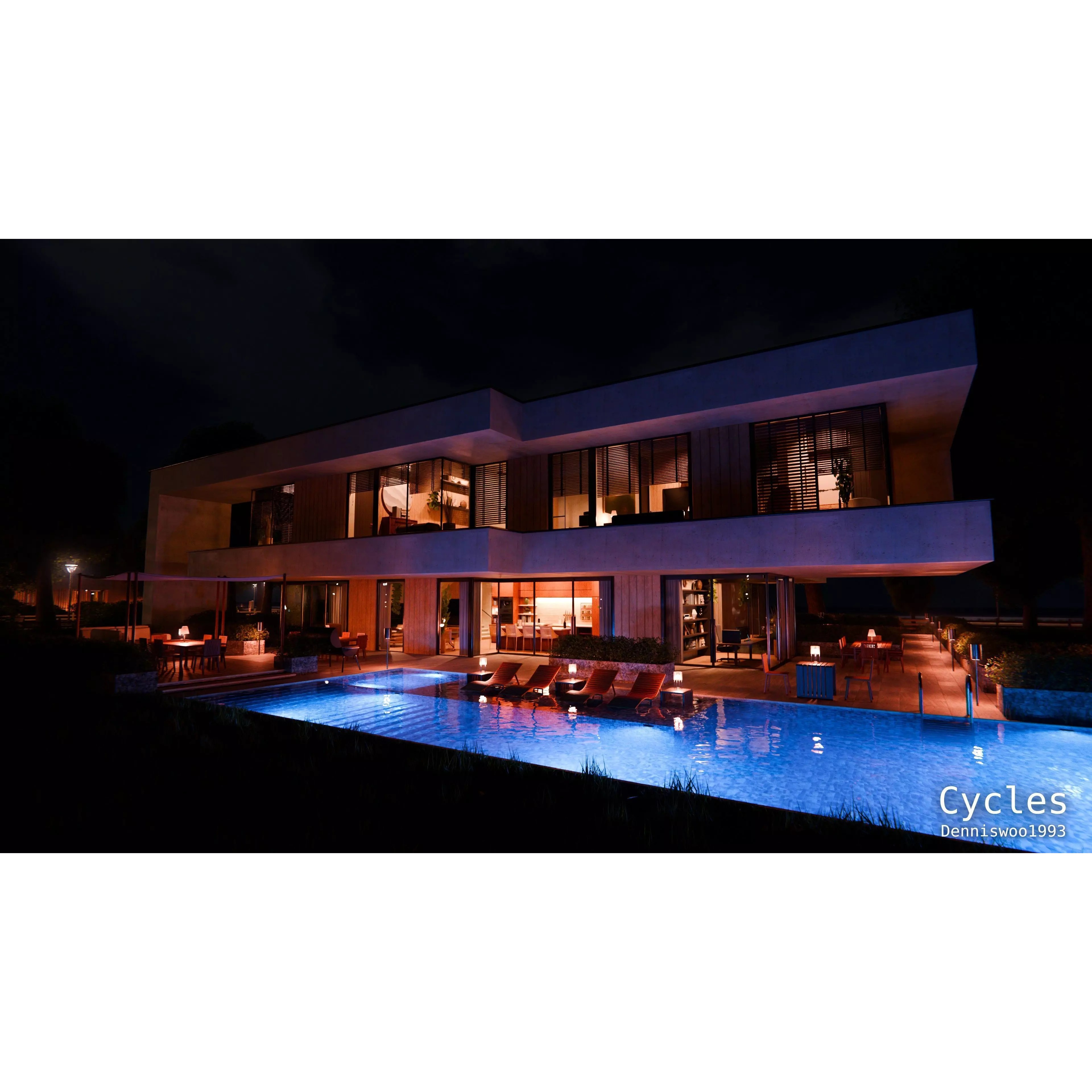 7 Modern Modular Houses - Game-Ready 3D Model - View 9