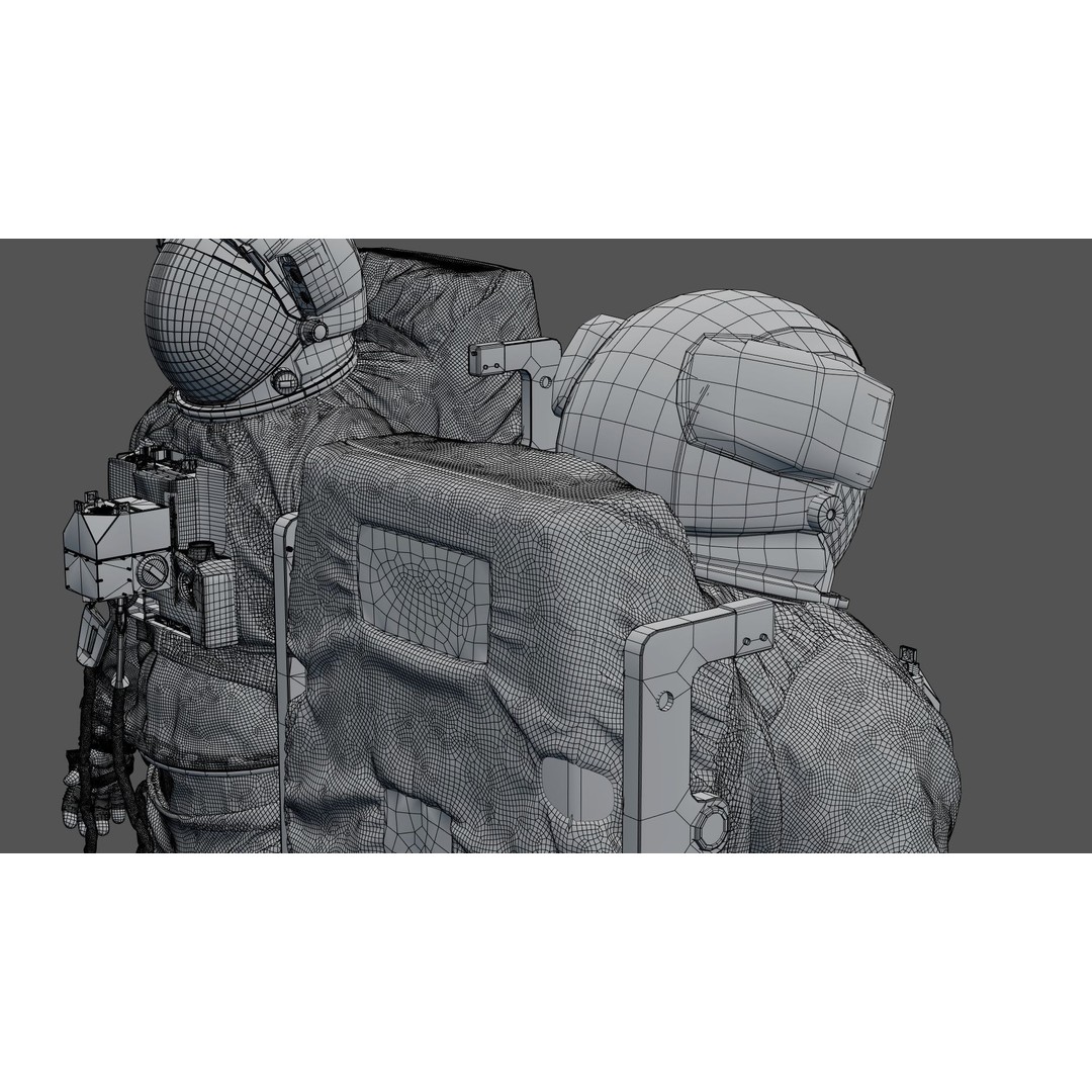 Spacesuit 3D Model – High Poly Astronaut EMU with PBR Textures