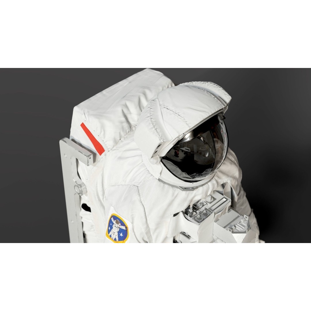 Spacesuit 3D Model – High Poly Astronaut EMU with PBR Textures - View 12