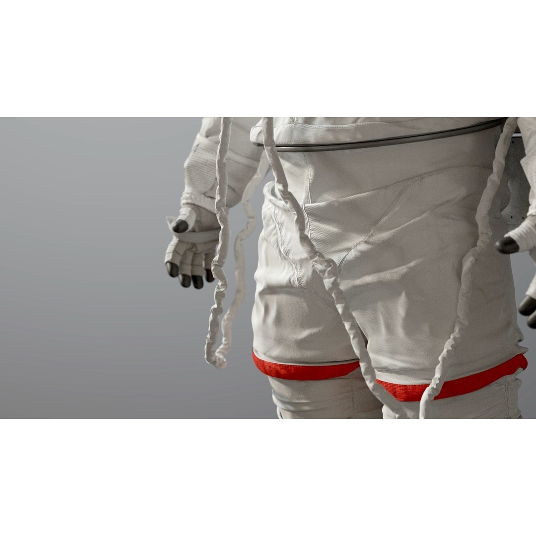 Spacesuit 3D Model – High Poly Astronaut EMU with PBR Textures - View 16
