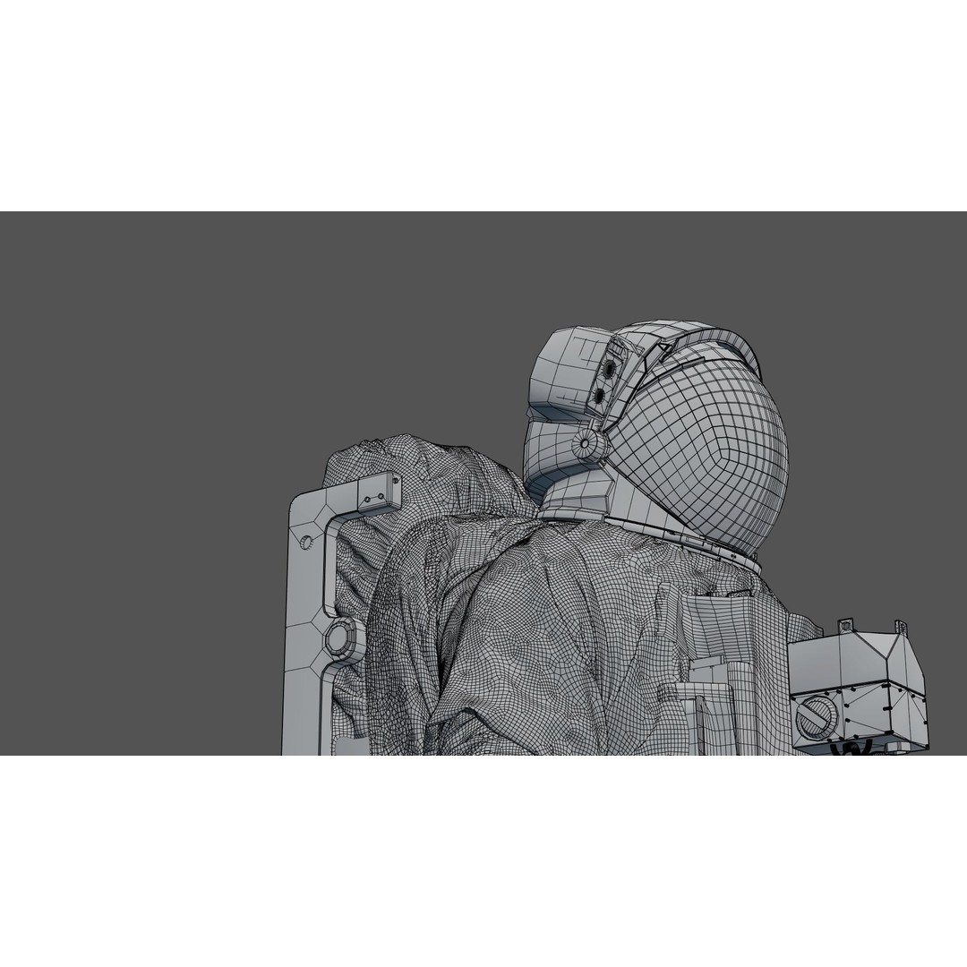 Spacesuit 3D Model – High Poly Astronaut EMU with PBR Textures - View 29