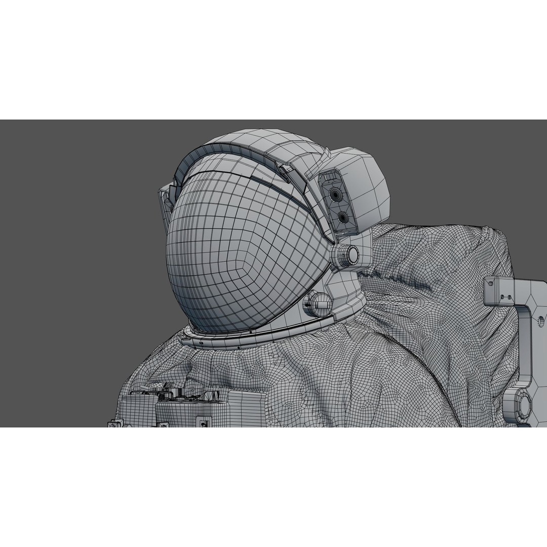 Spacesuit 3D Model – High Poly Astronaut EMU with PBR Textures - View 31
