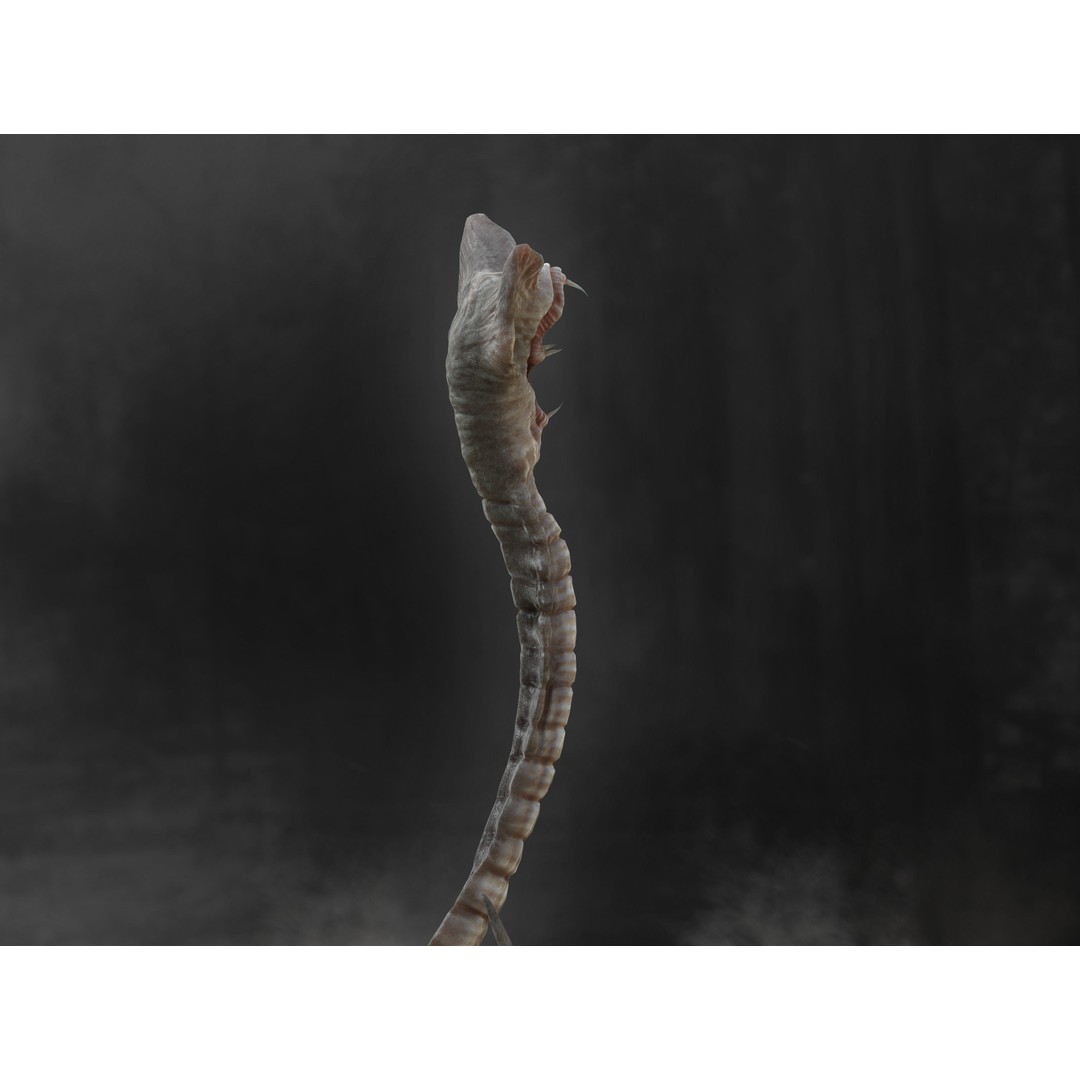 Hammerpede 3D Model – Low Poly Sci-Fi Character, Rigged, PBR - View 6