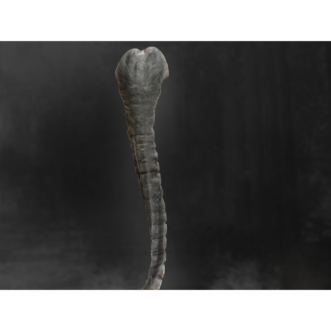 Hammerpede 3D Model – Low Poly Sci-Fi Character, Rigged, PBR - View 7