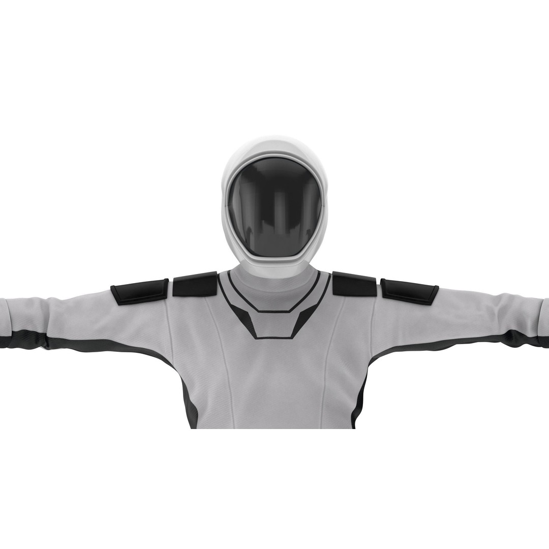Spacesuit Starman 2 3D Model – Low Poly PBR Character, FBX, OBJ - View 12