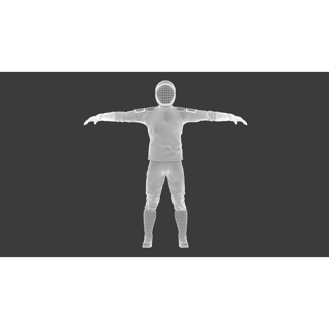 Spacesuit Starman 2 3D Model – Low Poly PBR Character, FBX, OBJ - View 22