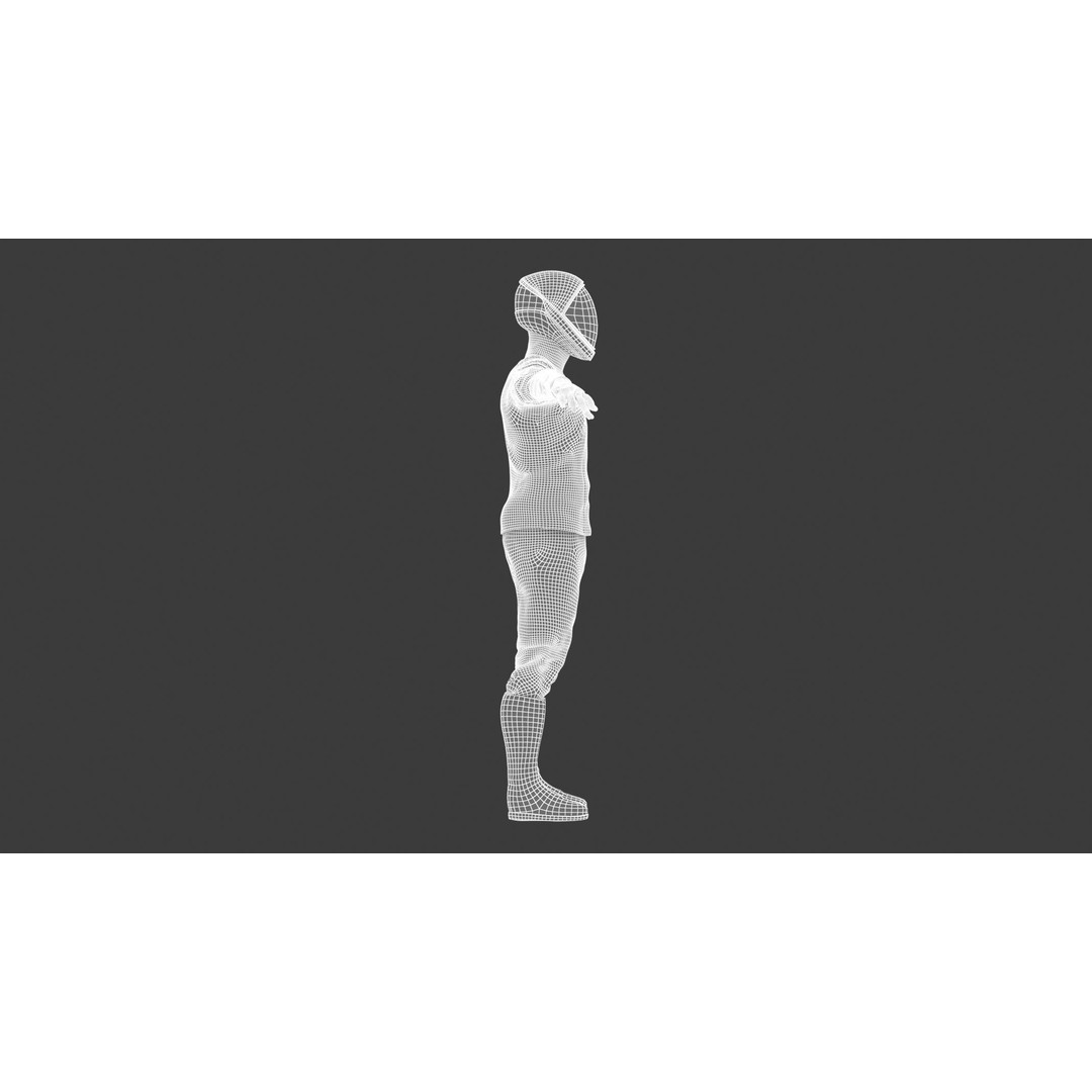 Spacesuit Starman 2 3D Model – Low Poly PBR Character, FBX, OBJ - View 24