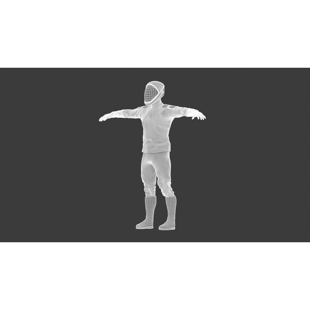 Spacesuit Starman 2 3D Model – Low Poly PBR Character, FBX, OBJ - View 29