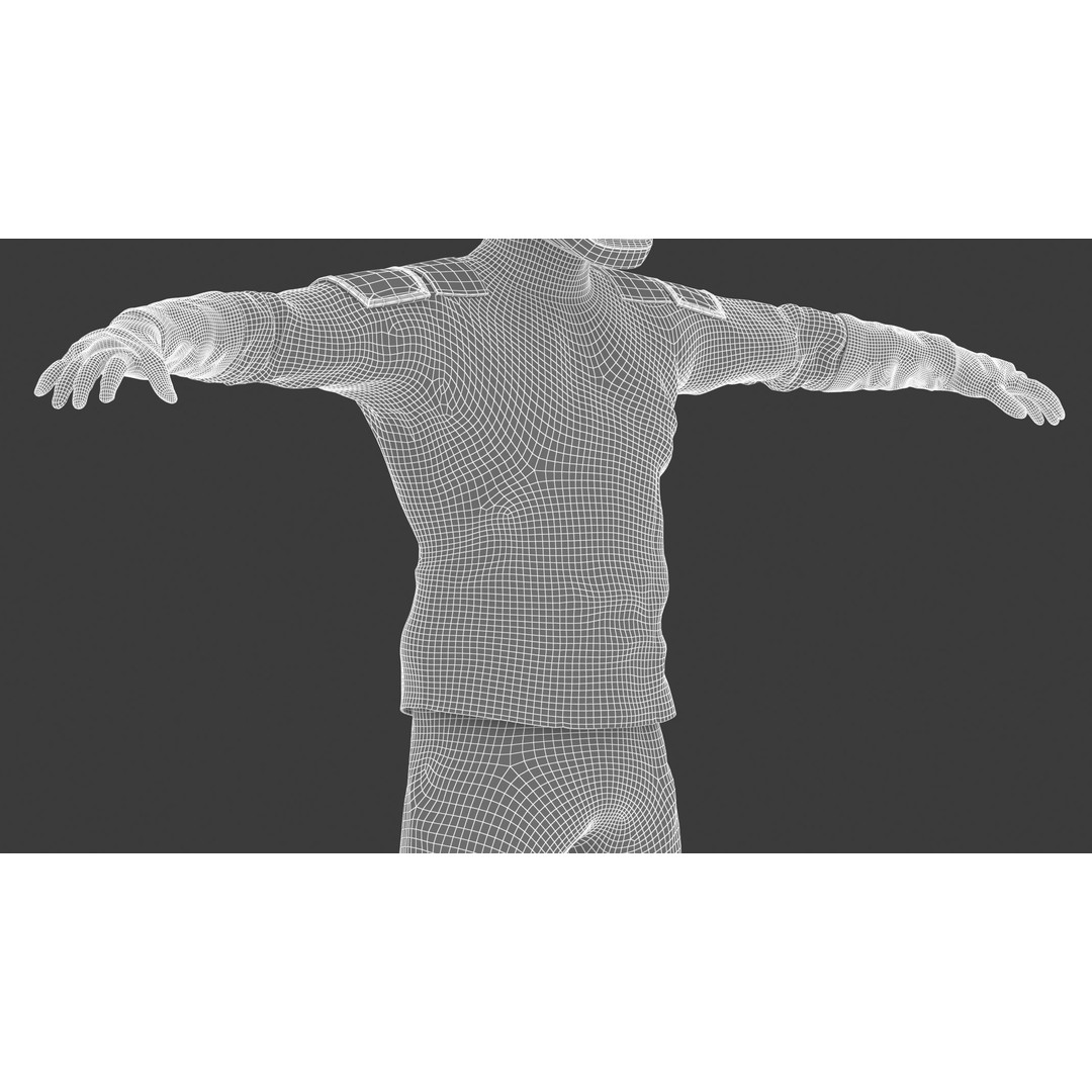 Spacesuit Starman 2 3D Model – Low Poly PBR Character, FBX, OBJ - View 33
