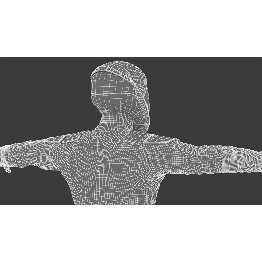Spacesuit Starman 2 3D Model – Low Poly PBR Character, FBX, OBJ - View 35