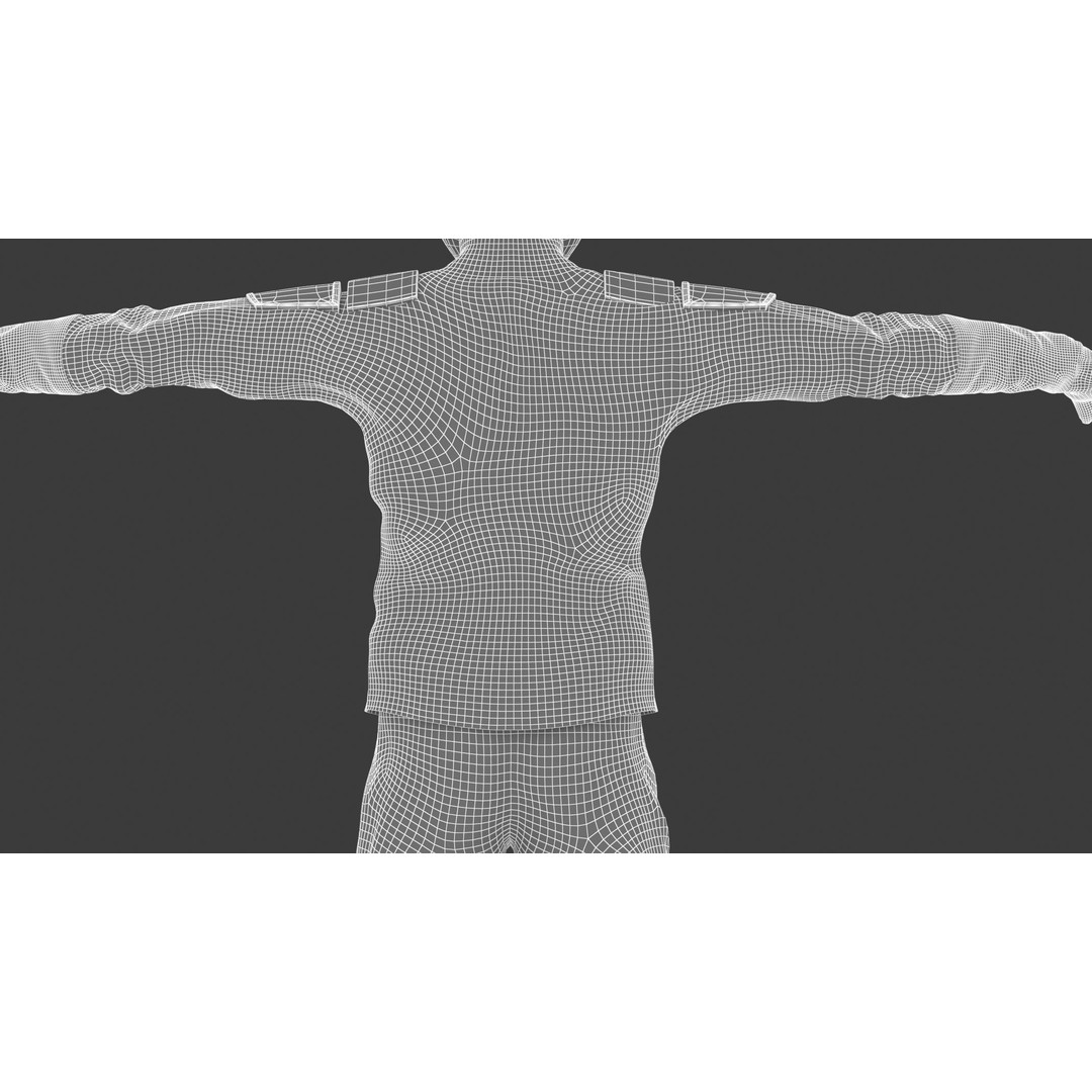 Spacesuit Starman 2 3D Model – Low Poly PBR Character, FBX, OBJ - View 36