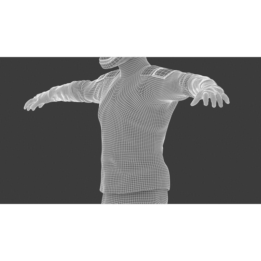 Spacesuit Starman 2 3D Model – Low Poly PBR Character, FBX, OBJ - View 39
