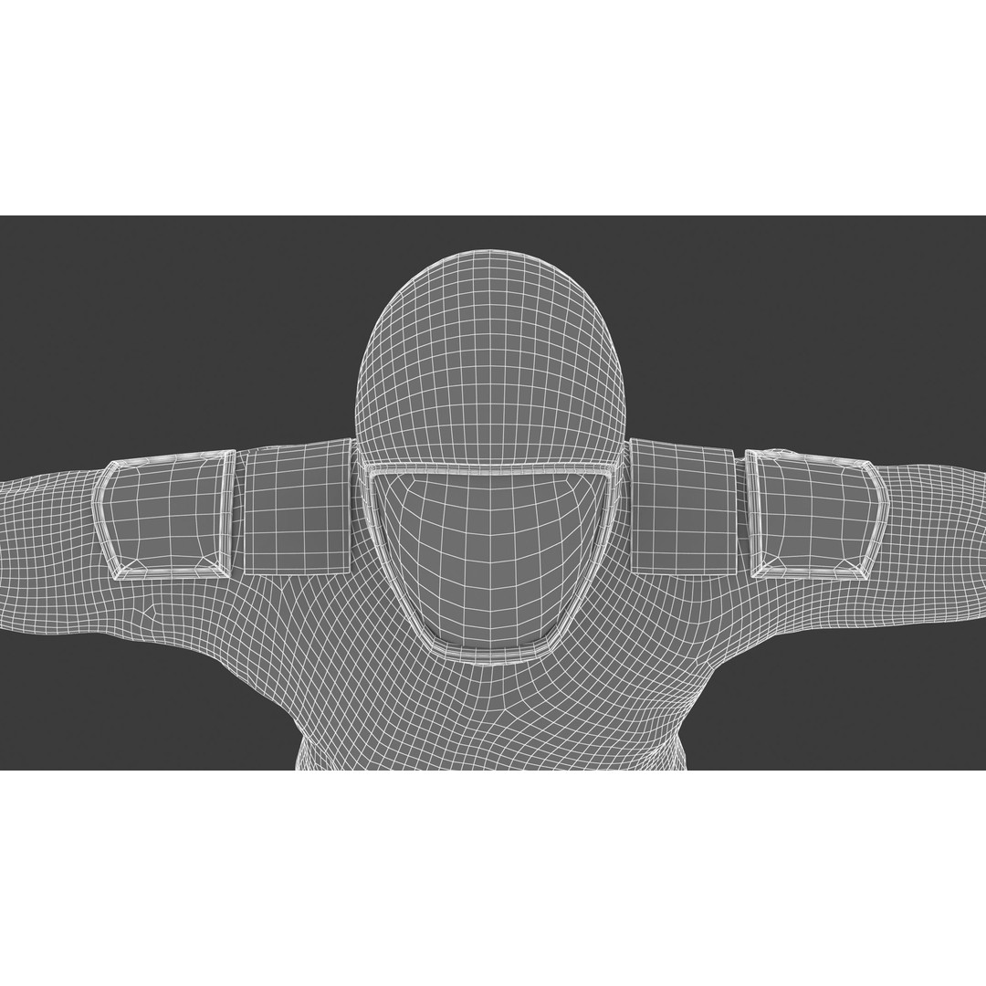 Spacesuit Starman 2 3D Model – Low Poly PBR Character, FBX, OBJ - View 40