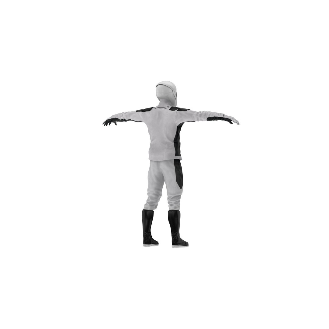 Spacesuit Starman 2 3D Model – Low Poly PBR Character, FBX, OBJ - View 5