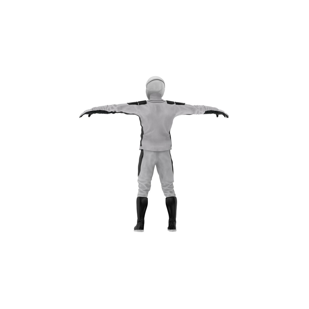 Spacesuit Starman 2 3D Model – Low Poly PBR Character, FBX, OBJ - View 6