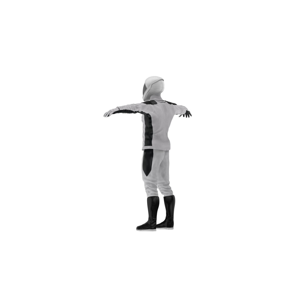 Spacesuit Starman 2 3D Model – Low Poly PBR Character, FBX, OBJ - View 7