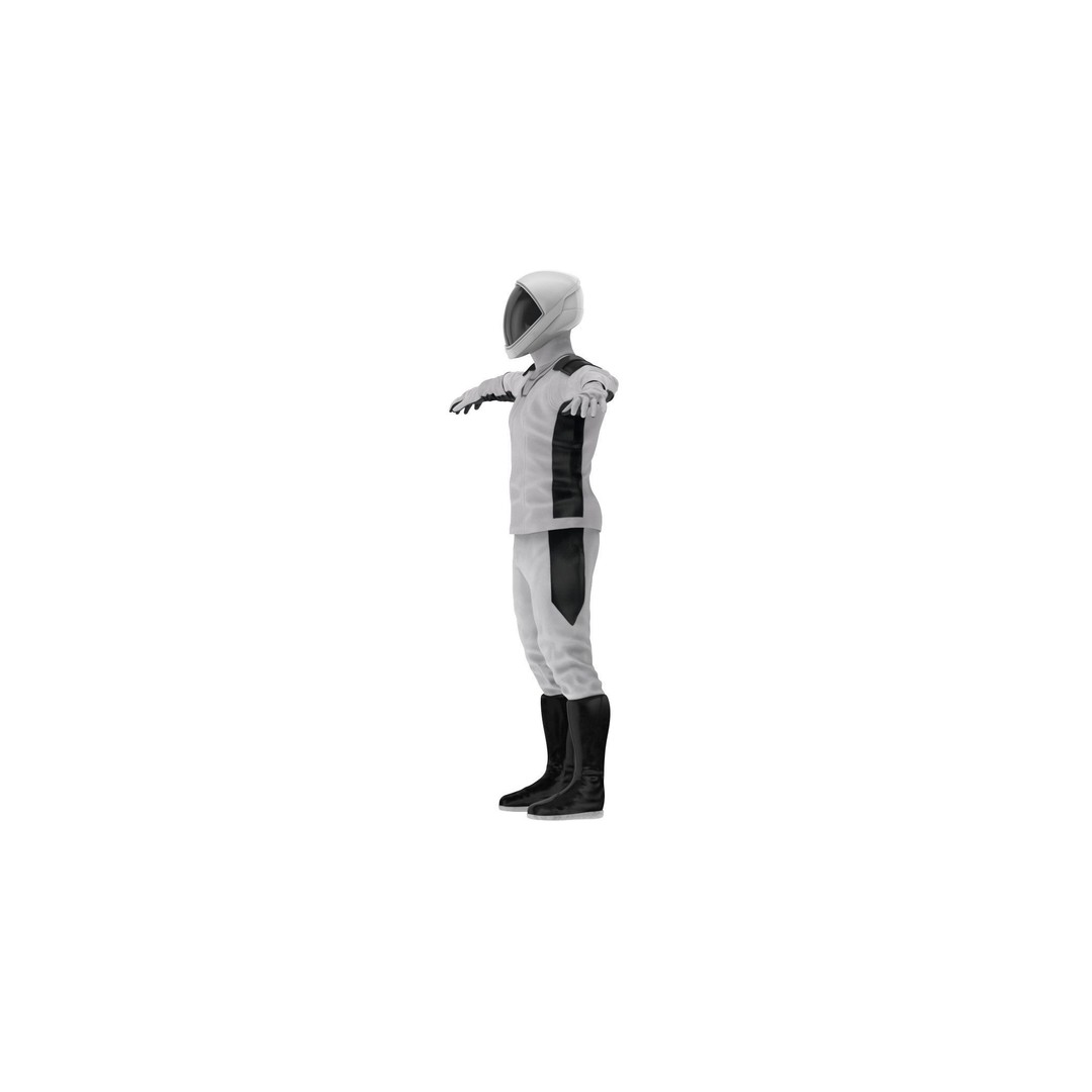 Spacesuit Starman 2 3D Model – Low Poly PBR Character, FBX, OBJ - View 8