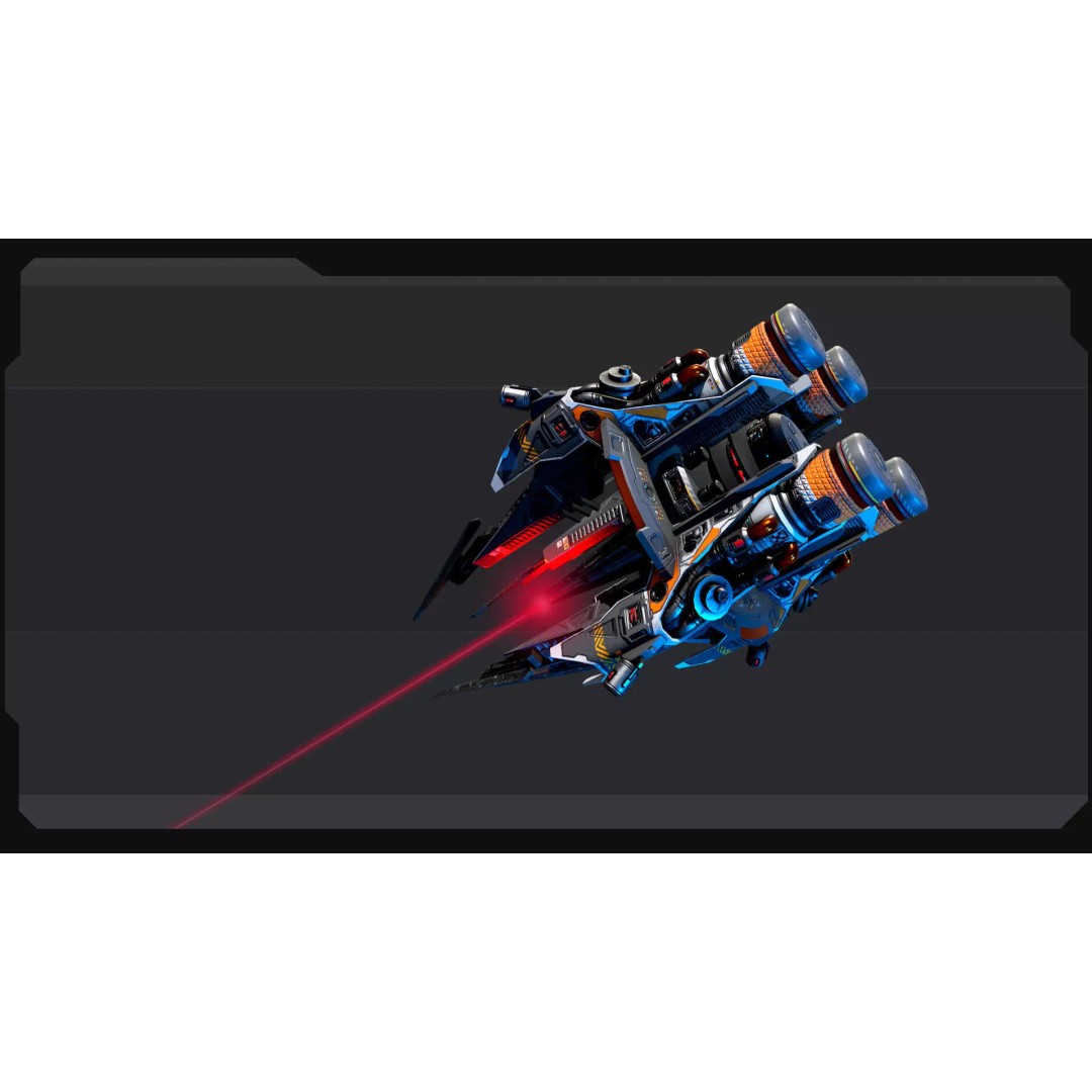 SF Terraformer 3D Model – Low Poly Spacecraft, FBX, OBJ Formats - View 3