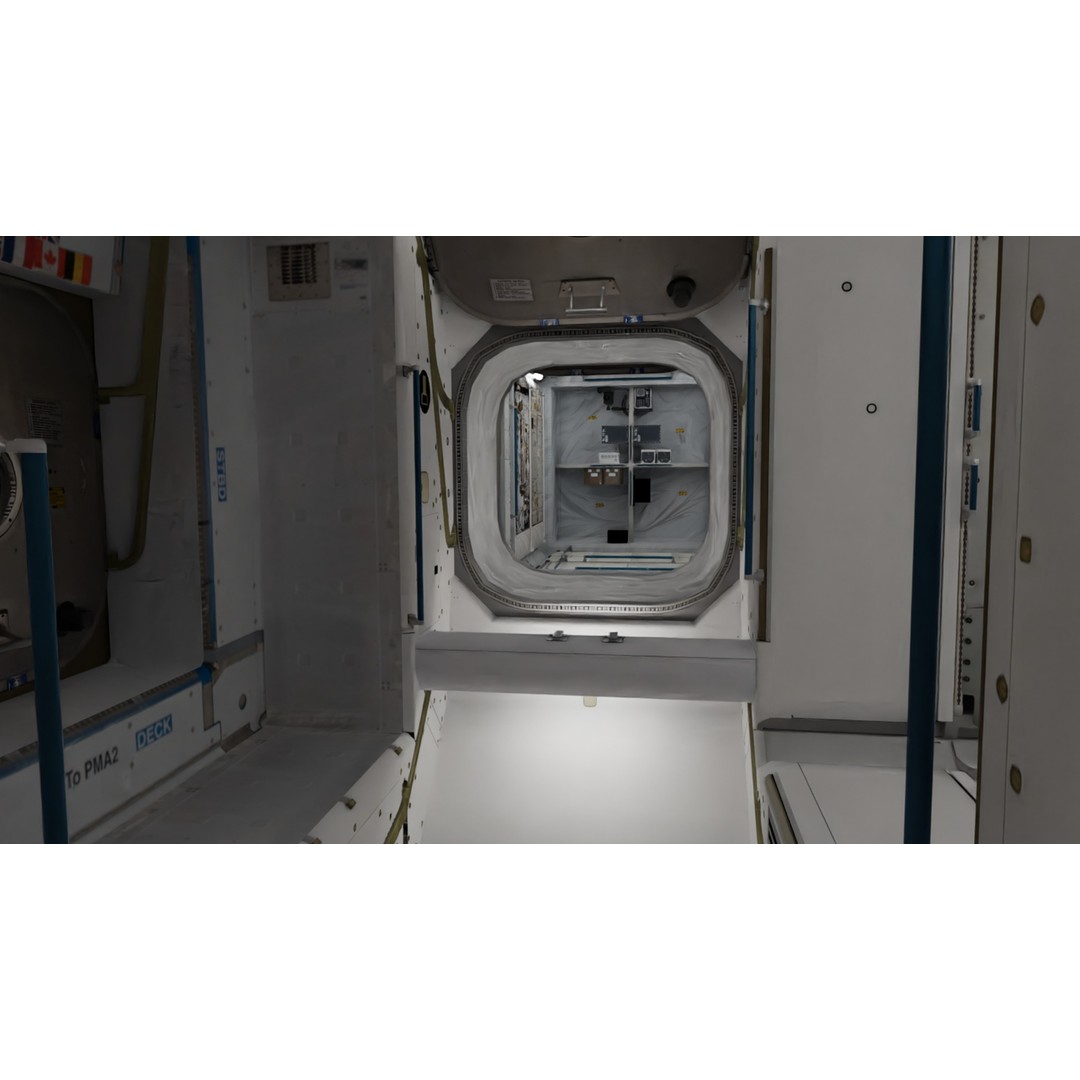 International Space Station 3D Model – Low Poly PBR Asset, FBX, Blender - View 12