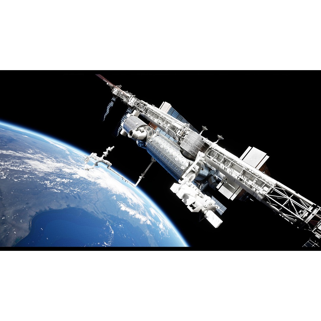 International Space Station 3D Model – Low Poly PBR Asset, FBX, Blender - View 26