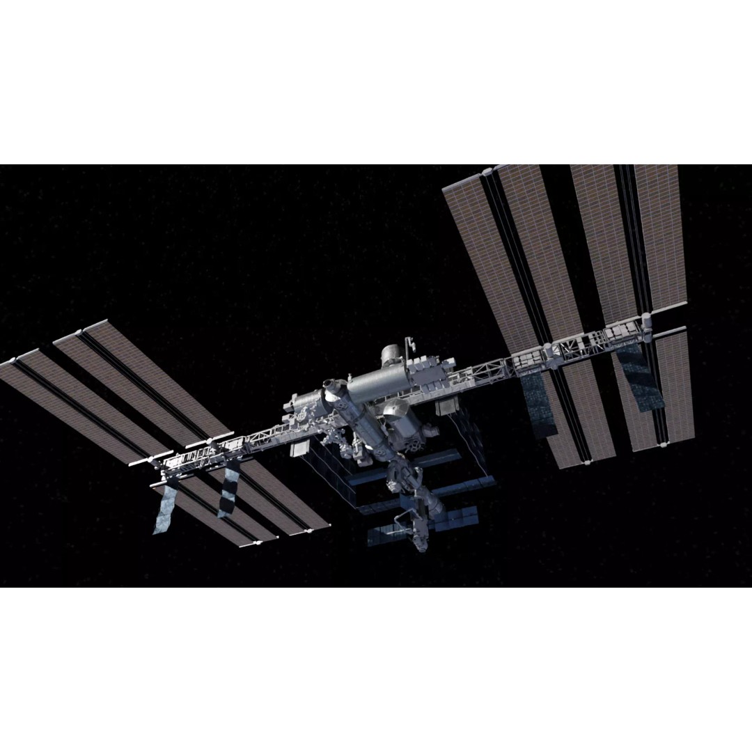 International Space Station 3D Model – Low Poly PBR Asset, FBX, Blender - View 3