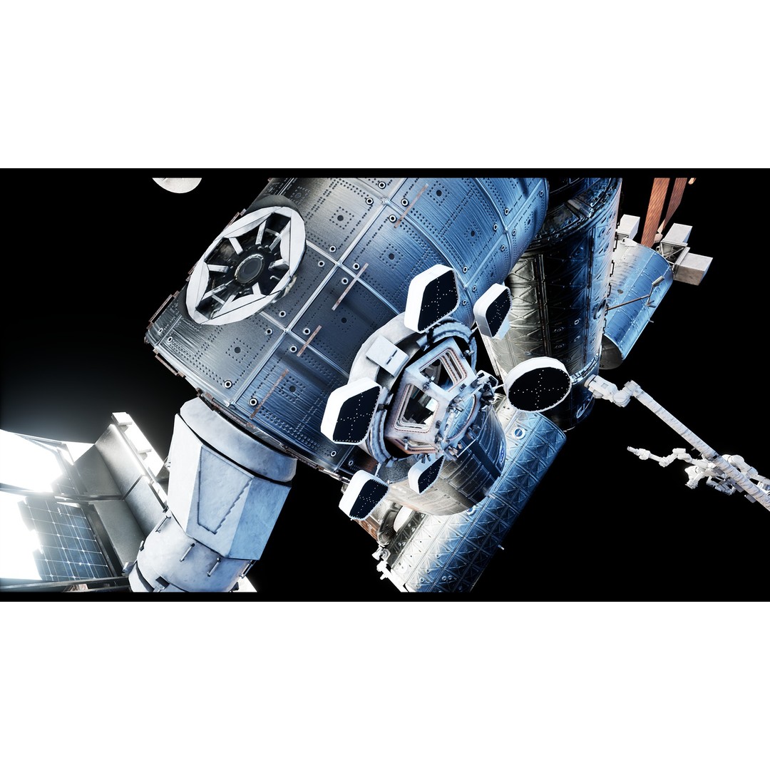 International Space Station 3D Model – Low Poly PBR Asset, FBX, Blender - View 30