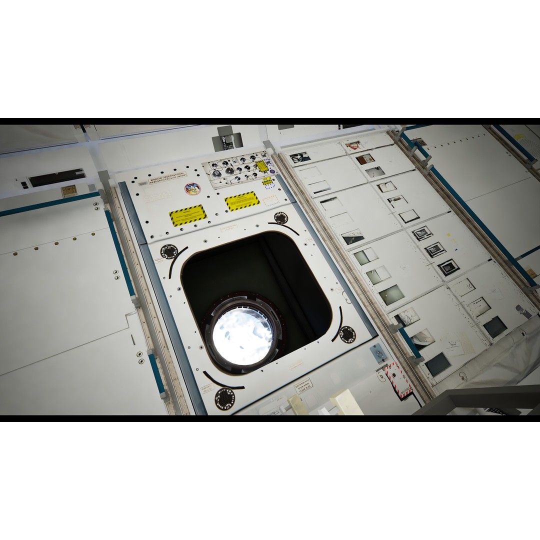International Space Station 3D Model – Low Poly PBR Asset, FBX, Blender - View 36