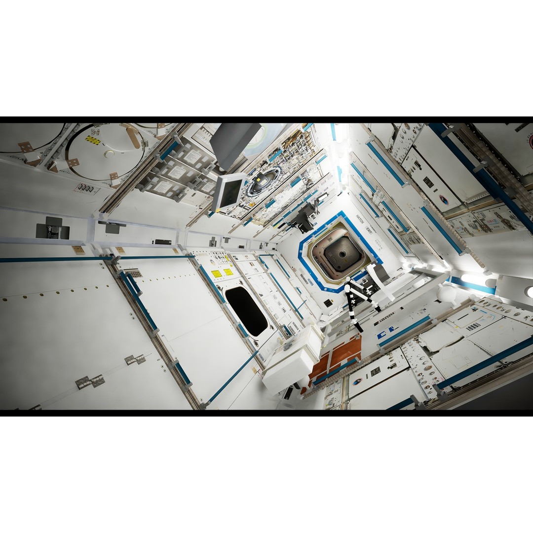 International Space Station 3D Model – Low Poly PBR Asset, FBX, Blender - View 37
