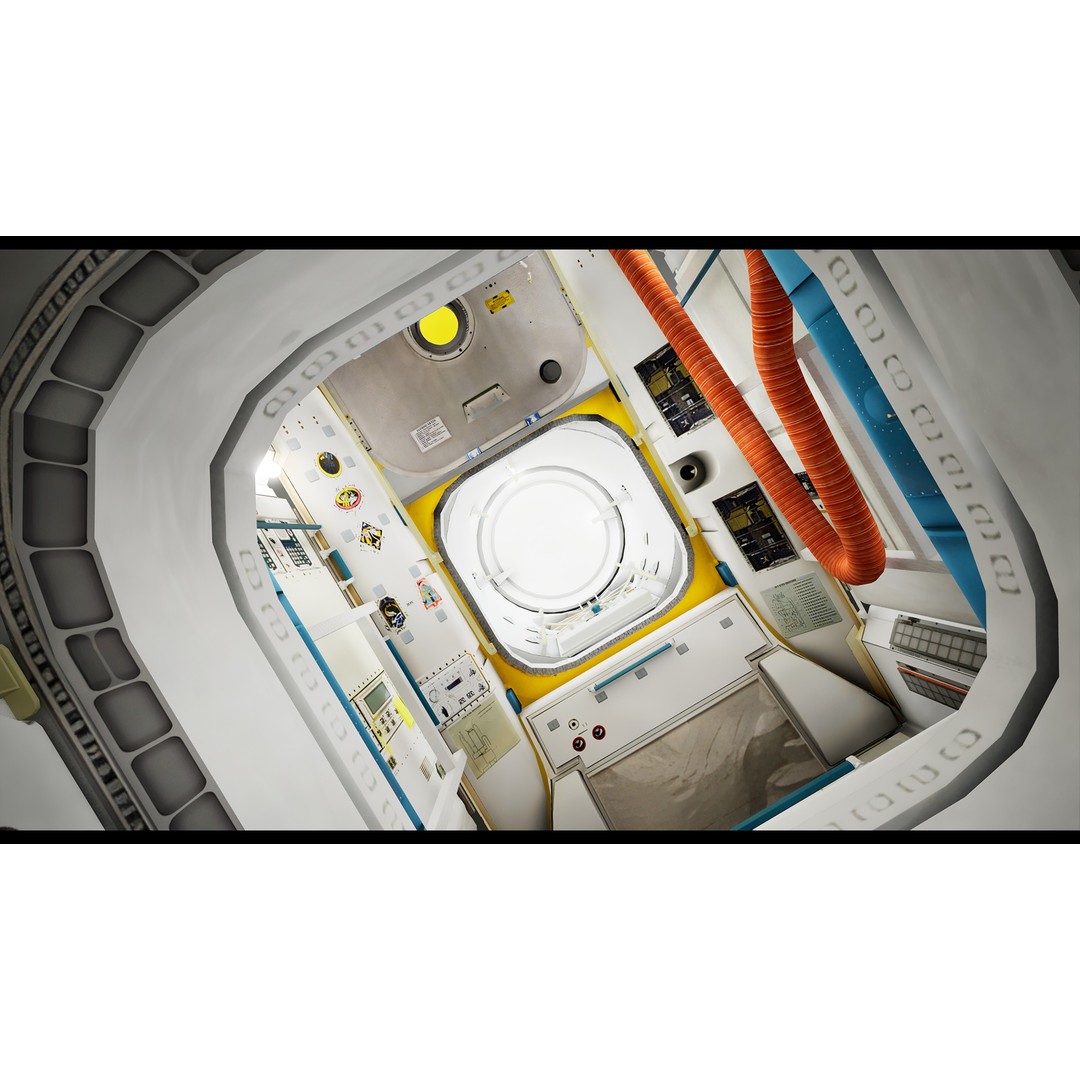 International Space Station 3D Model – Low Poly PBR Asset, FBX, Blender - View 38