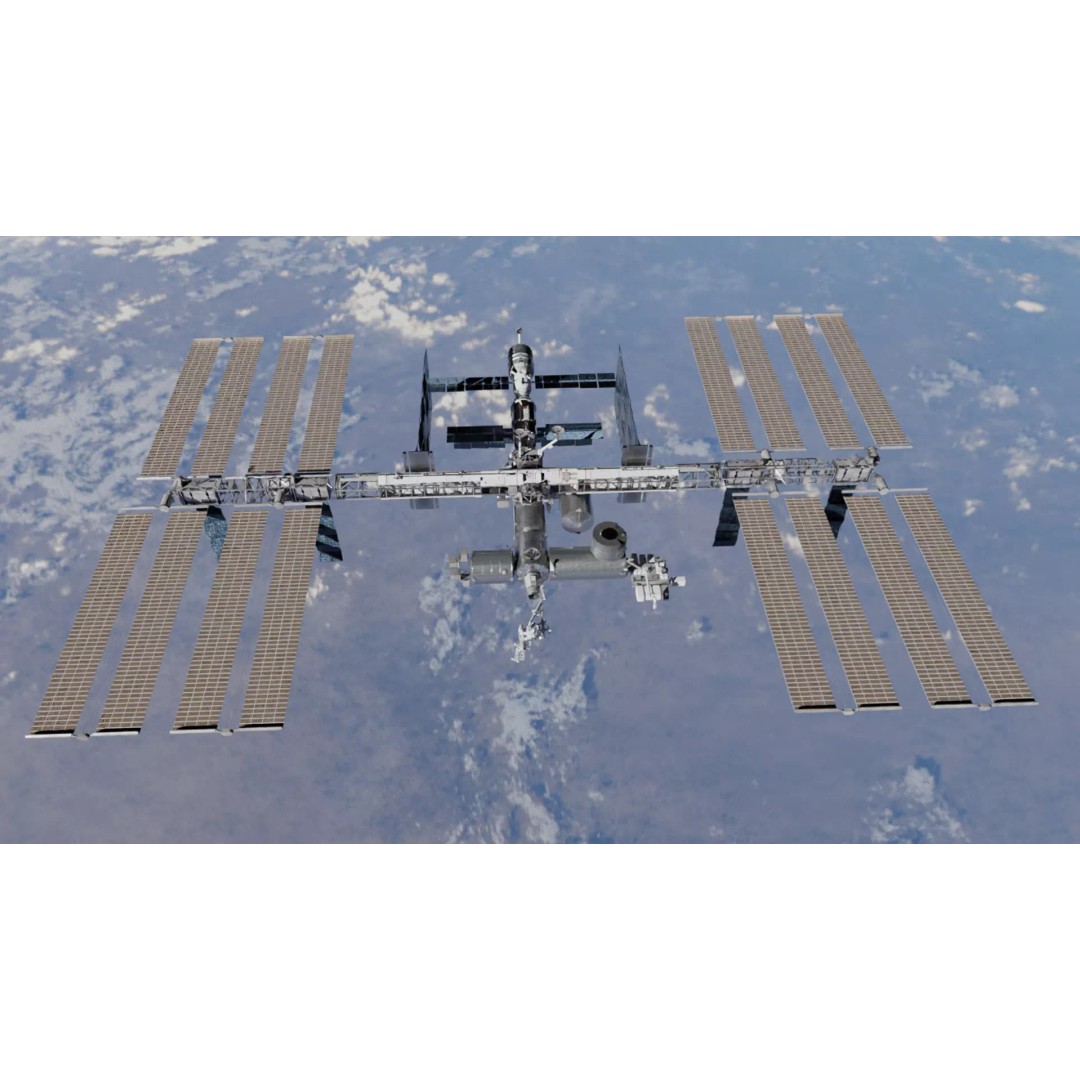 International Space Station 3D Model – Low Poly PBR Asset, FBX, Blender - View 4