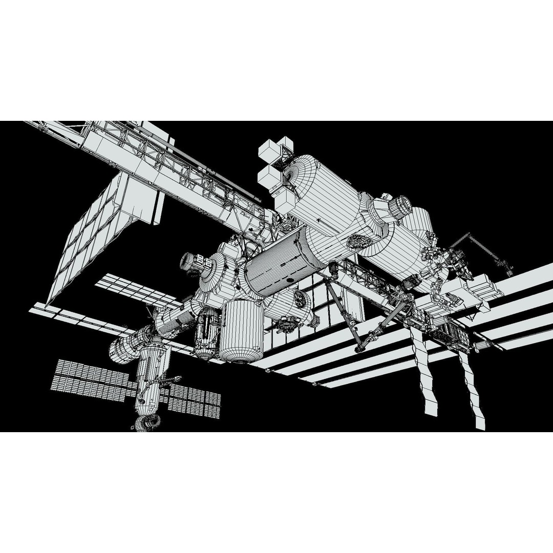 International Space Station 3D Model – Low Poly PBR Asset, FBX, Blender - View 41