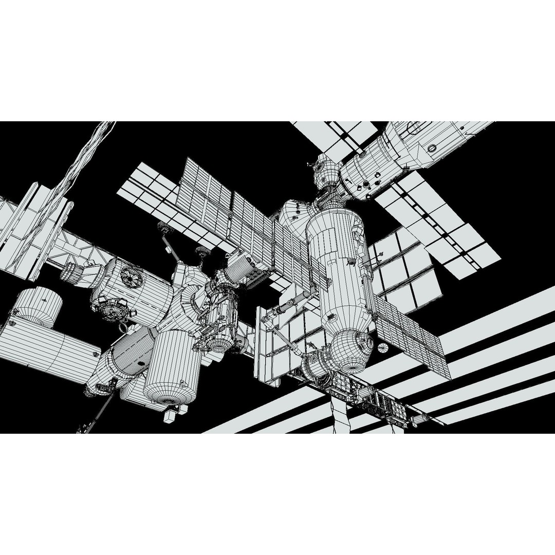 International Space Station 3D Model – Low Poly PBR Asset, FBX, Blender - View 42