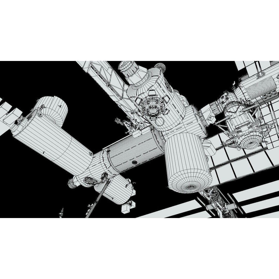 International Space Station 3D Model – Low Poly PBR Asset, FBX, Blender - View 43