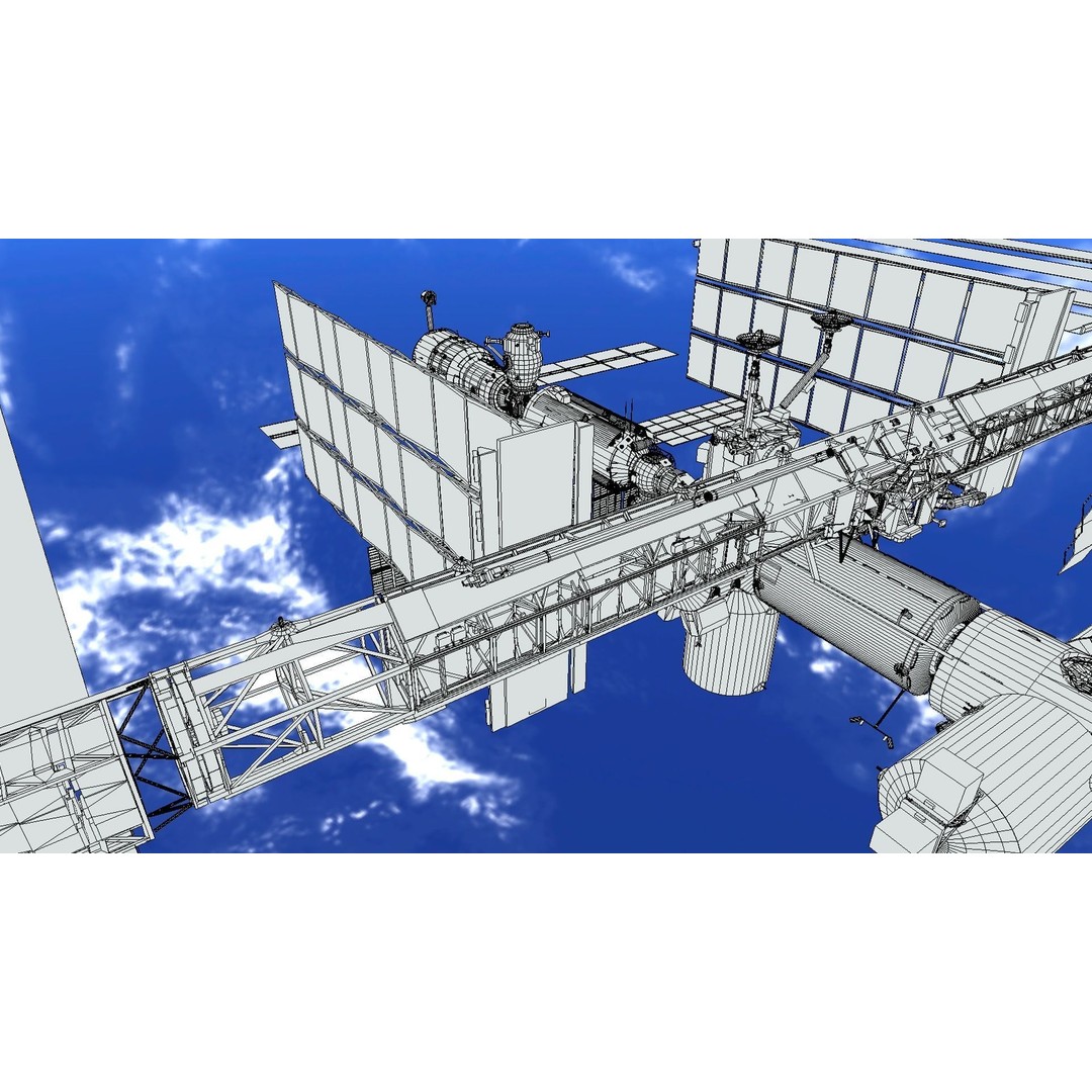 International Space Station 3D Model – Low Poly PBR Asset, FBX, Blender - View 44