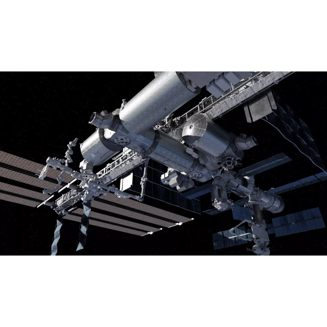 International Space Station 3D Model – Low Poly PBR Asset, FBX, Blender - View 5