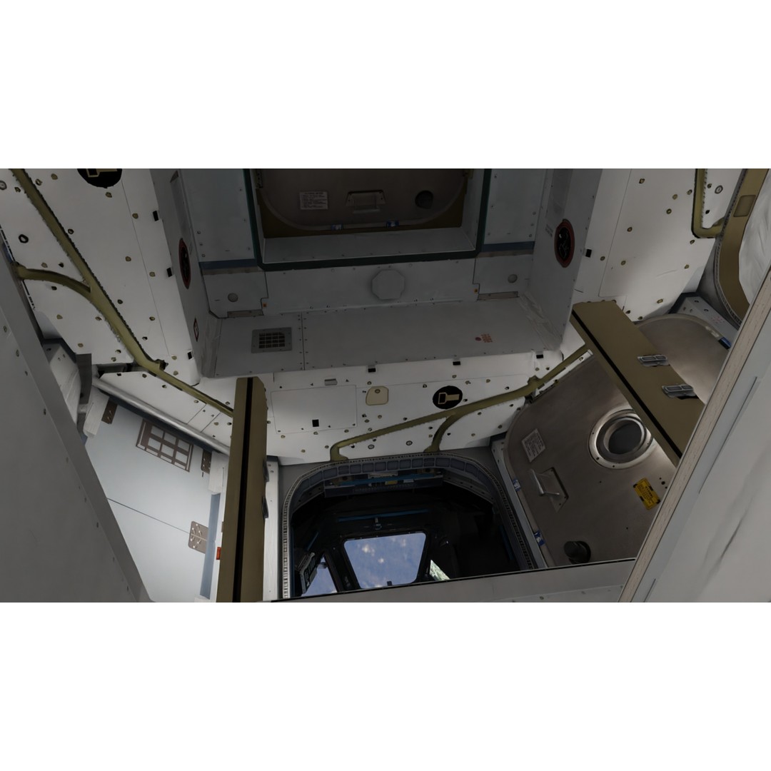 International Space Station 3D Model – Low Poly PBR Asset, FBX, Blender - View 6