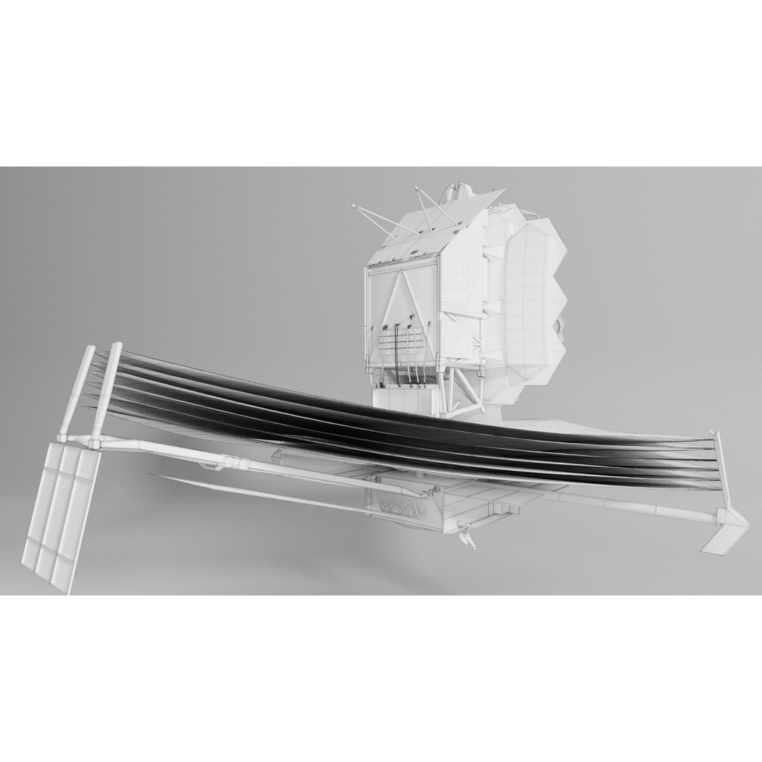 James Webb Space Telescope 3D Model – Low Poly PBR Animation Asset